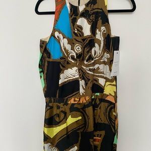 Balenciaga Scarf Print Dress